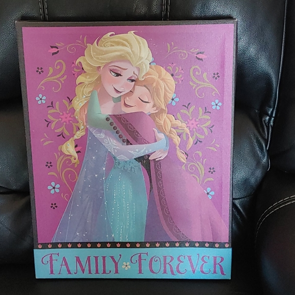 Elsa & Anna Family Forever Canvas Wall Art - Picture 2 of 6